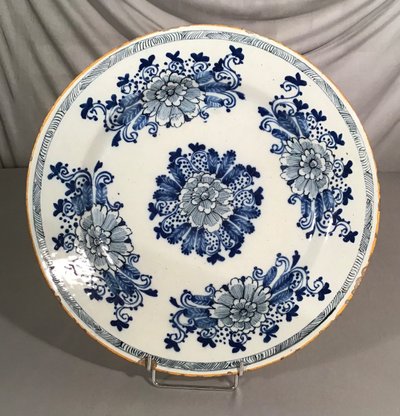 Large Delft Earthenware Dish, 18th Century