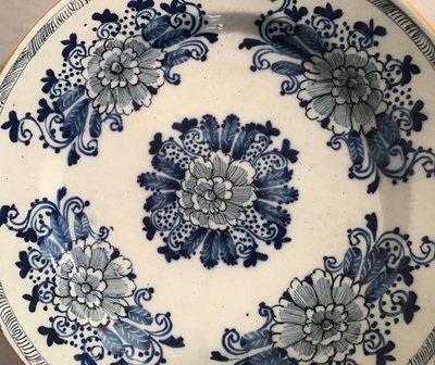 Large Delft Earthenware Dish, 18th Century