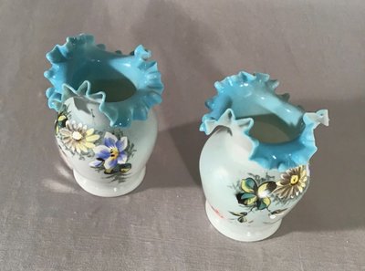 Pair Of Opaline Vases, 19th century
