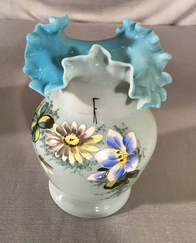 Pair Of Opaline Vases, 19th century