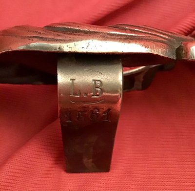 Herdstange aus Bronze im Stil Ludwig XV.