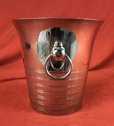Champagne Seal In Silver Plated Metal, Early 20th Century