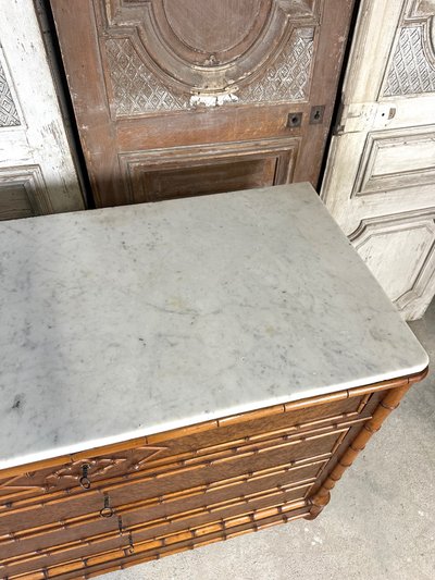 Commode style faux bambou circa 1880