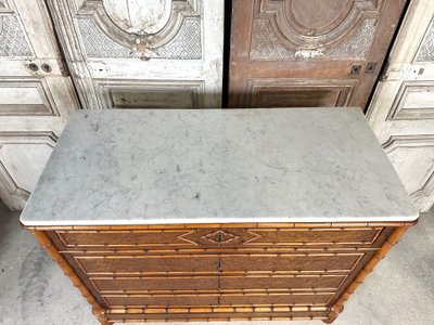 Commode style faux bambou circa 1880