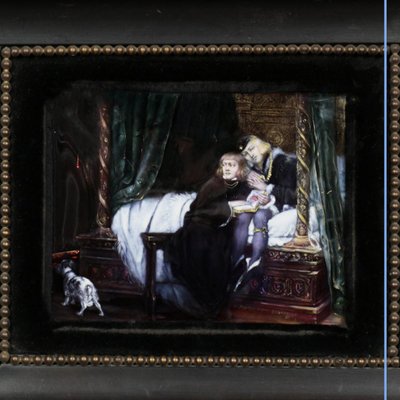 H Fabian (XIX secolo), Lastra smaltata su rame, XIX secolo
