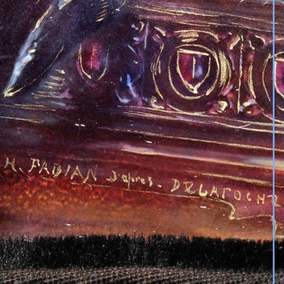 H Fabian (XIX secolo), Lastra smaltata su rame, XIX secolo