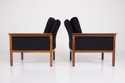 Paire de Fauteuils Danois en Palissandre