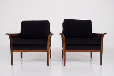 Paire de Fauteuils Danois en Palissandre
