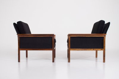 Paire de Fauteuils Danois en Palissandre