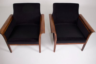 Paire de Fauteuils Danois en Palissandre