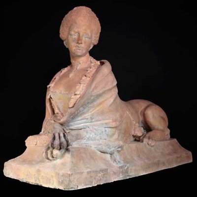 Sfinge in terracotta, XVIII secolo