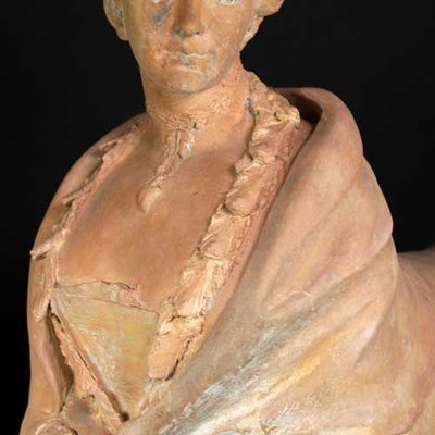 Sfinge in terracotta, XVIII secolo