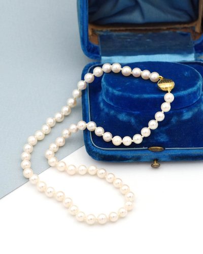 Collana di perle coltivate JKA con chiusura in oro 18 carati, collana Germania