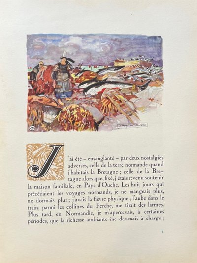 Mathurin Méheut, Embroidery in Brittany, De La Varende