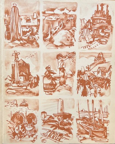 Mathurin Méheut, Embroidery in Brittany, De La Varende