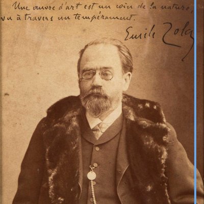 Nadar (1820-1910), Portrait d'Émile Zola, XIXe