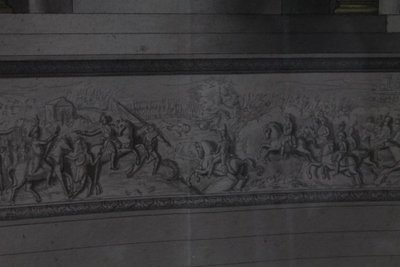 Antike Zeichnung aus dem frühen 19. Jahrhundert "Kaiserthron", prospektive Studie für ein großes Quadrat. Maßnahme 105 x 74