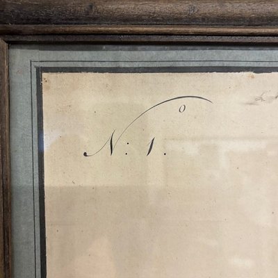 Antike Zeichnung aus dem frühen 19. Jahrhundert "Kaiserthron", prospektive Studie für ein großes Quadrat. Maßnahme 105 x 74