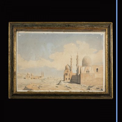 Pair of engravings enhanced with watercolor, Toudouze, 19th century
