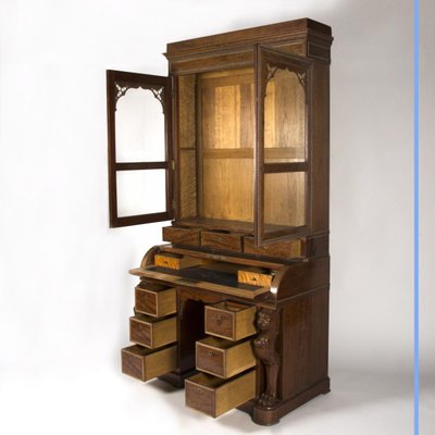Nello stile di Jacob-Desmalter (1770-1841), scrivania in mogano, XIX secolo