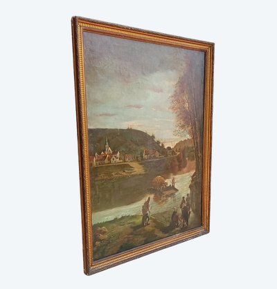 Altes Ölgemälde auf Leinwand 19. Jahrhundert