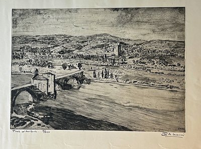 The Pont d'Avignon, by Paul-Auguste Masui