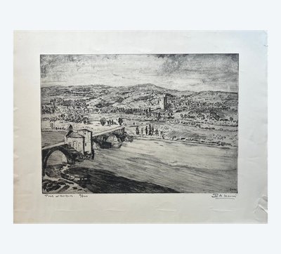 The Pont d'Avignon, by Paul-Auguste Masui
