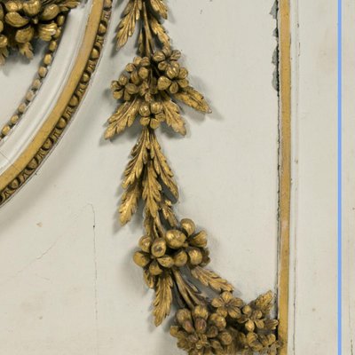 Geschnitztes und vergoldetes lackiertes Holzvertäfelungselement, 18. Jahrhundert