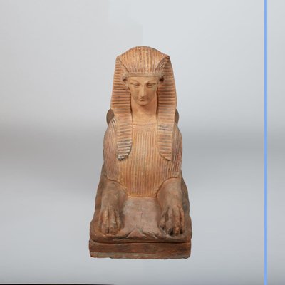 Sphinx en terre cuite, XIXe