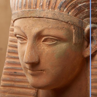 Sphinx en terre cuite, XIXe