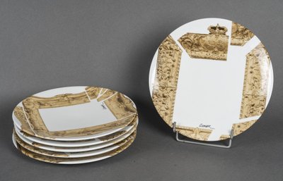 Suite of six "Frames éclatés" plates by ARMAN