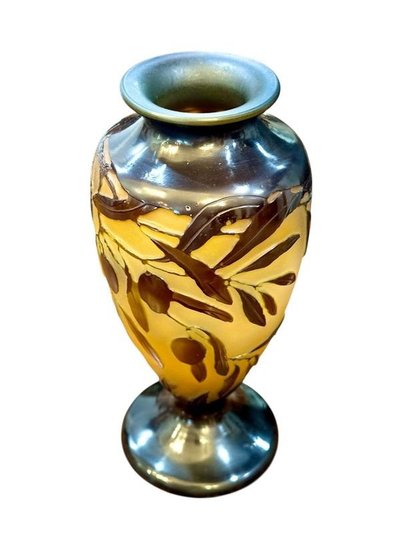 Vaso Emile Gallé "Aux Olives