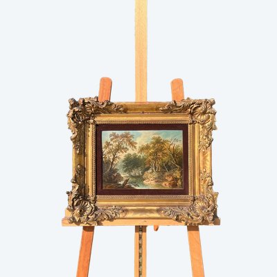 Scena pastorale, Olio su tavola, XVIII secolo