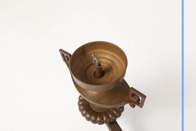 Pair of Greek Revival bronze sconces, 19th century