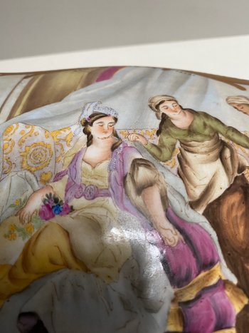 Very large German porcelain box