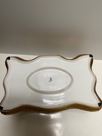 Very large German porcelain box