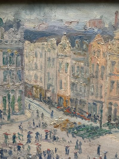 A. Hermans (XIX-XX) - Bruxelles, Grand-Place, 1910 circa