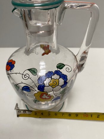 Decanter di cristallo di Sèvres con manico