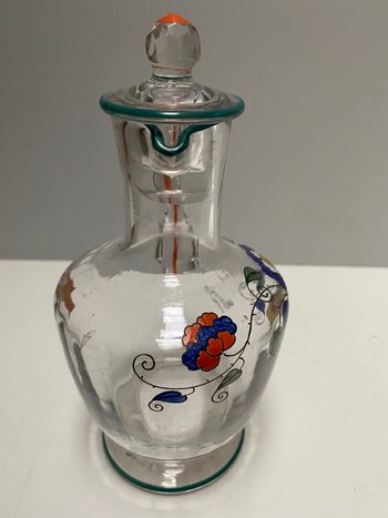 Decanter di cristallo di Sèvres con manico