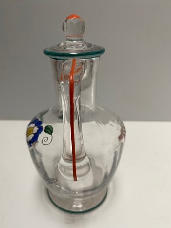 Decanter di cristallo di Sèvres con manico