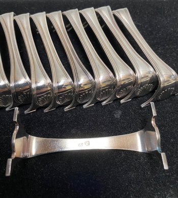 Set of twelve knife holders