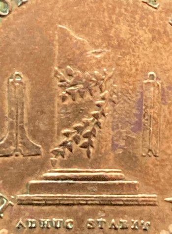 Jeton en bronze de la Loge " La Constance éprouvée " Orient de Paris - 1785
