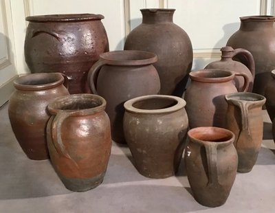 Ensemble De Poteries Normandes 19ème