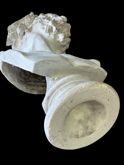 Busto in gesso di Laocoonte da antichi Musei Nazionali Cast Late 19th Century H 66 Cm