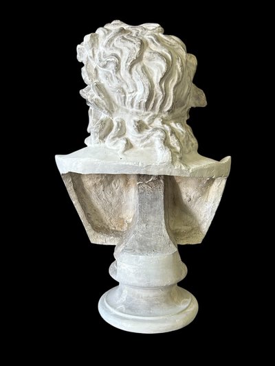Busto in gesso di Laocoonte da antichi Musei Nazionali Cast Late 19th Century H 66 Cm