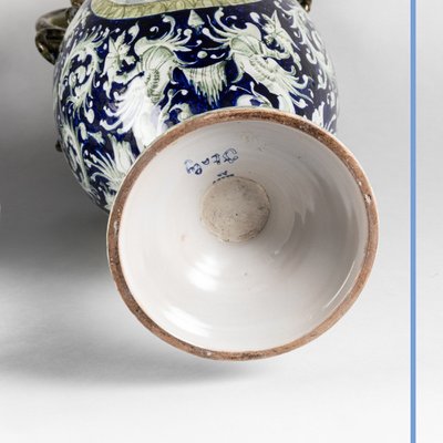 Paire de vases Italien en porcelaine, XIXe