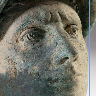 Wichtiger Kopf eines Kriegers oder Mars aus Bronze, XIX.
