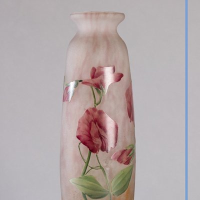 Maison Daum, Soliflore-Vase mit Duftbohnen, 20. Jahrhundert
