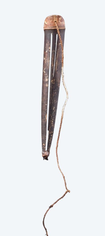 Guimbarde traditionnelle, instrument traditionnel, art océanien, art tribal, Océanie, 25 cm