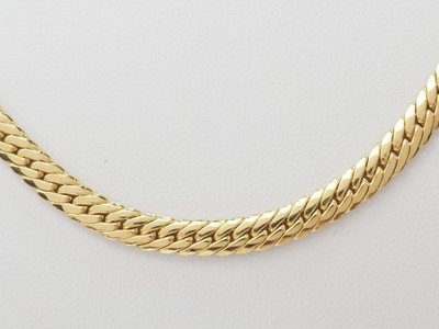Collier maille anglaise en or jaune